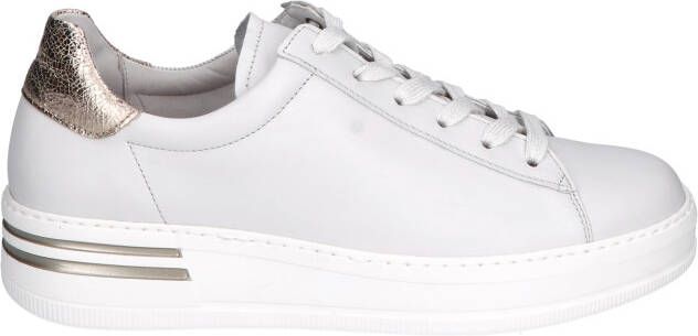 Gabor 46.395.62 Off White Gold G-Wijdte Lage sneakers
