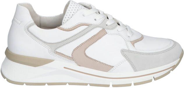 Gabor 86.585.54 White Powder H-Wijdte Veterschoenen