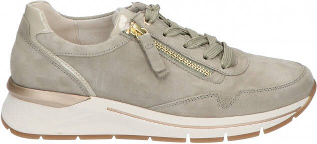 Gabor Sneakers Dames Lage sneakers Damesschoenen Suède 86.587 Groen - Foto 6