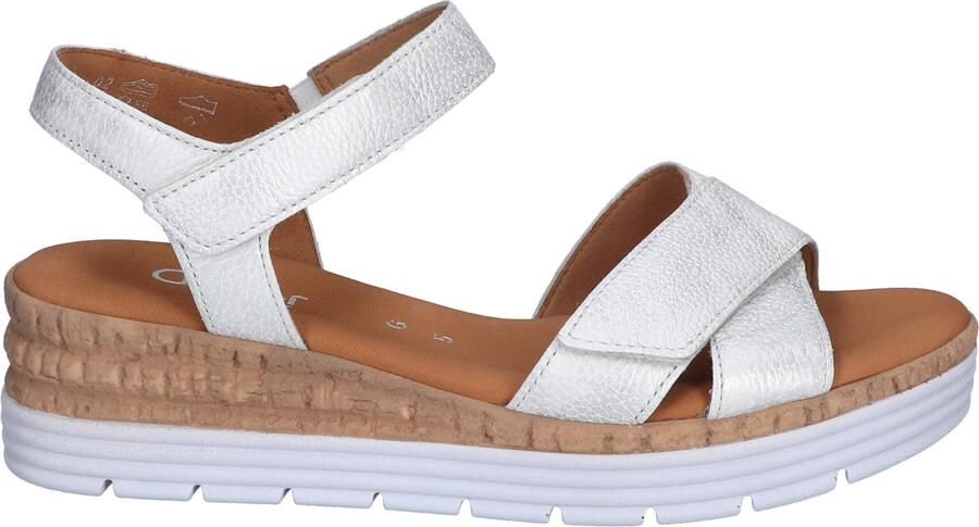 Gabor Sleehaksandaaltjes Genua riemchensandaal comfort-schoen zomerschoen stretchinzet breedte g
