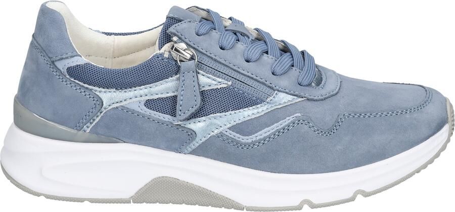 Gabor -art. 86.896 26-sneaker-rolling soft-lichtblauw-veter rits-dames - Foto 3