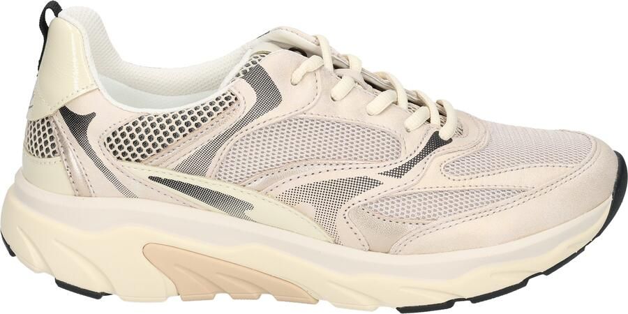 Gabor 86.936.39 Rolling Soft Sneakers Beige Leer en Mesh Dames Breed Beige - Foto 16