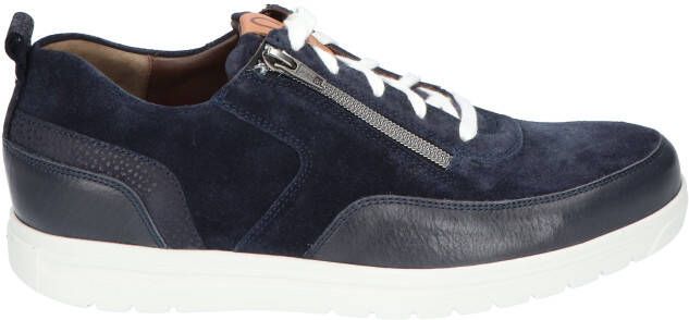Gijs 2085 Blauwe sneaker met witte veter H Kleur Blauw) - Foto 3