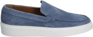 Giorgio 1958 Suede Loafers 13781 Blue Instapschoenen