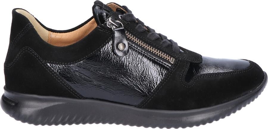 Hartjes Breeze Shoe Black Lakleer Suede G-Wijdte