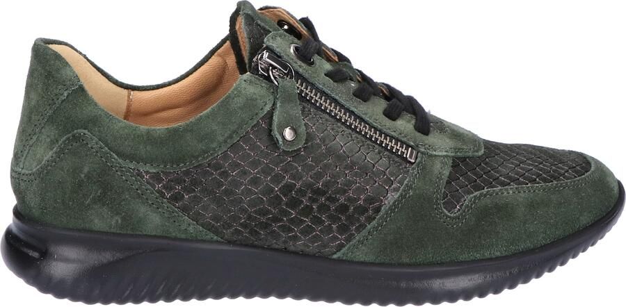 Hartjes Breeze Shoe Dark Green Suede G-Wijdte