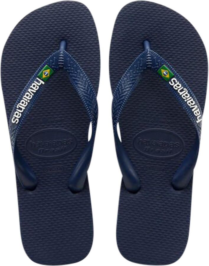 Havaianas Brasil Logo Navy Blue