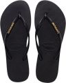 Havaianas Logo Metallic Black Golden - Zwart