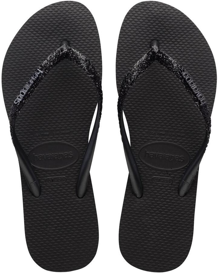 Havaianas Slim Glitter II Black Dark Grey