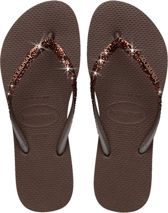 Havaianas Slim Glitter II Dark Brown