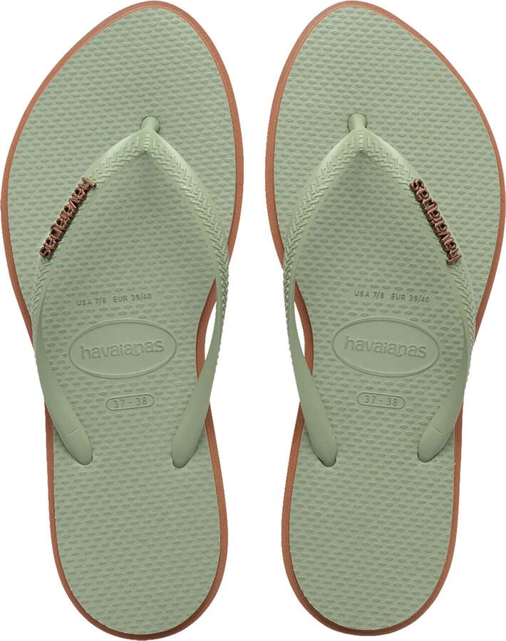 Havaianas Slim Point Rust Smoke Green