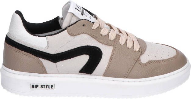 Hip H1015 Taupe Combi Veterschoenen