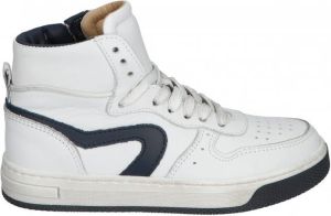 Hip H1301 White Dark Blue Sneakers hoge-sneakers