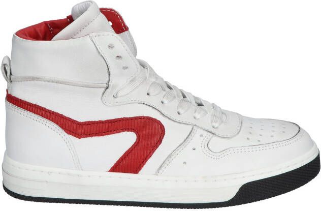 Hip H1301 White Red Black Sneakers hoge sneakers