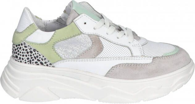 Hip H1580 White Green Lage sneakers