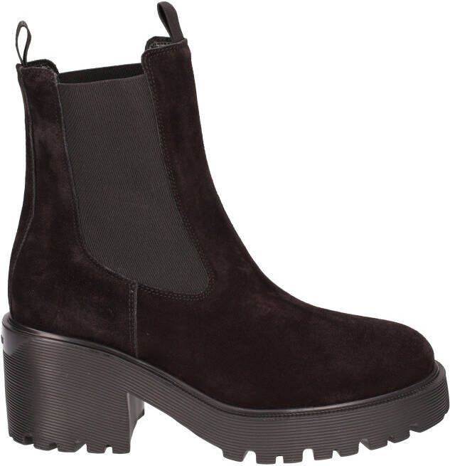 Hogan Zwarte Suède Laarzen met Memory Foam en Rubberen Zool Black Dames - Foto 2