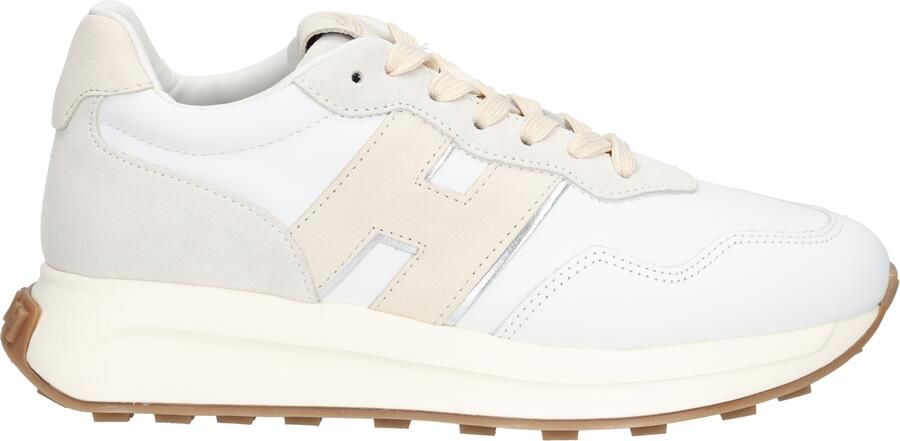 HOGAN Lage Sneakers Dames H641 Allacciato H Patch Maat: 37 Materiaal: Leer Kleur: Wit - Foto 2