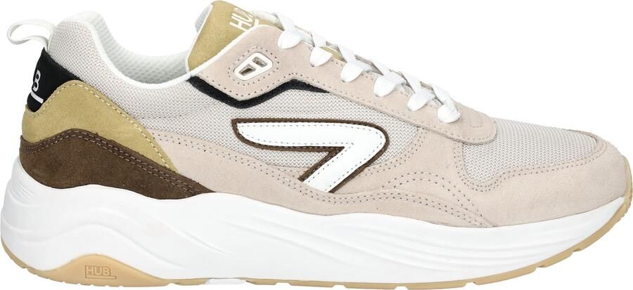 Hub Footwear Glide Men Beige White Dark Green