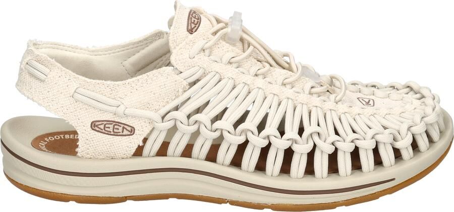 Keen Footwear Uneek Canvas Open Air Sneaker Dames Natural Birch