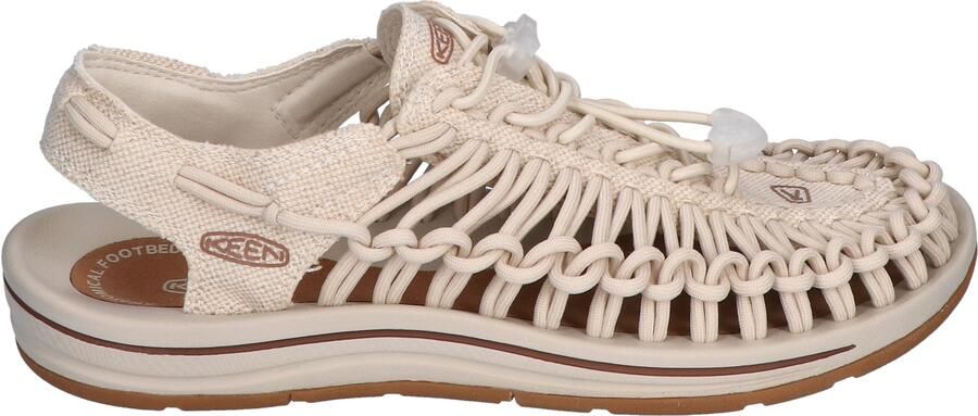 Keen Footwear Uneek Canvas Open Air Sneaker Women Natural