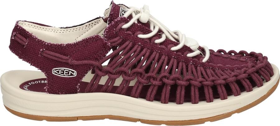 Keen Footwear Uneek Canvas Open Air Sneaker Women Rig Birch