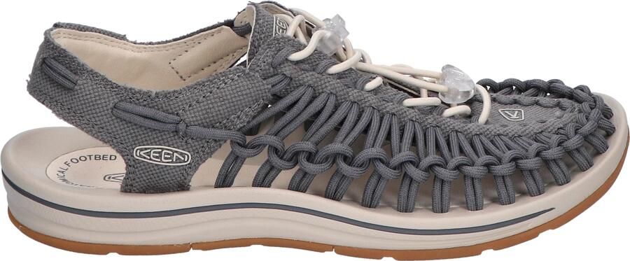 Keen Footwear Uneek Canvas Open Air Sneaker Women Steel Grey