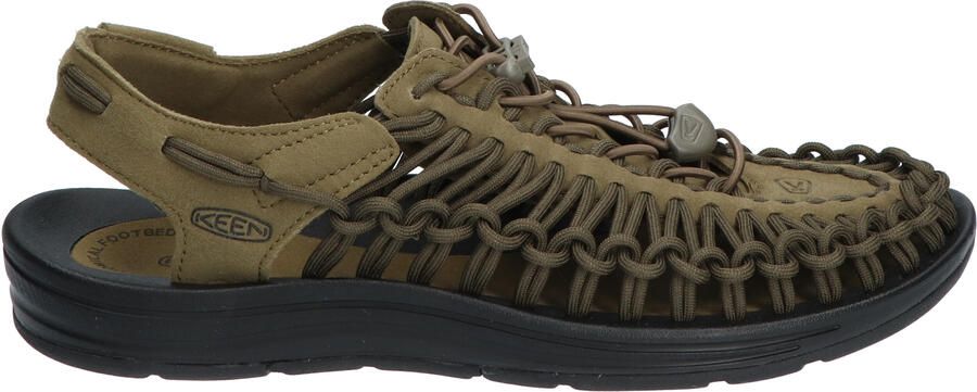 Keen Footwear Uneek Original Open Air Sneaker Men Dark Olive Black