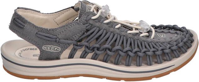 Keen Uneek Canvas Open Air Sneaker Dames Steel Grey Sandalen