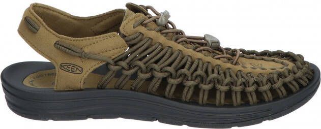 Keen Footwear Uneek Original Open Air Sneaker Dark Olive Black