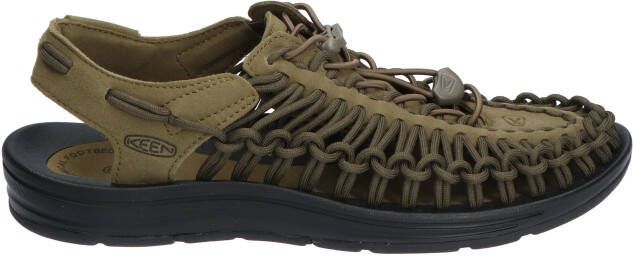 Keen Footwear Uneek Original Open Air Sneaker Dark Olive Black