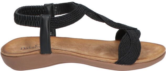 Mia&Jo Rosana Black Raffia Sandalen