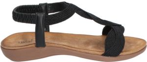 Mia&Jo Rosana Black Raffia Sandalen