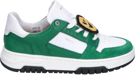 Nubikk Basket Court Junior White Leather Green