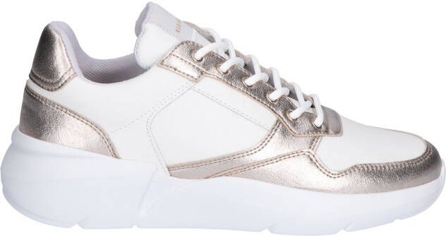 Nubikk Roque Road Wave Women White Gold Lage sneakers