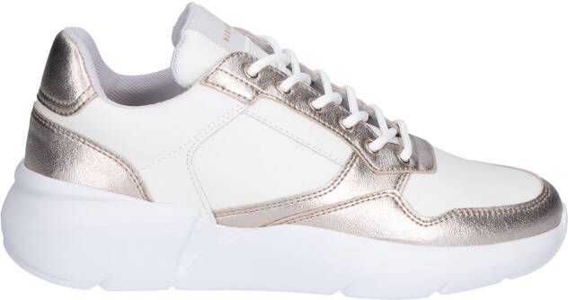 Nubikk Roque Road Wave Women White Gold Lage sneakers