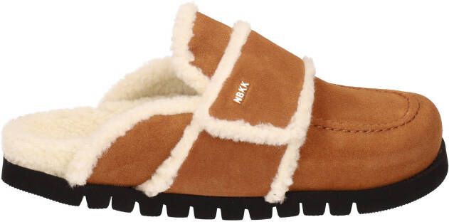 Nubikk Teddy Fur Women Cognac Suede Muilen