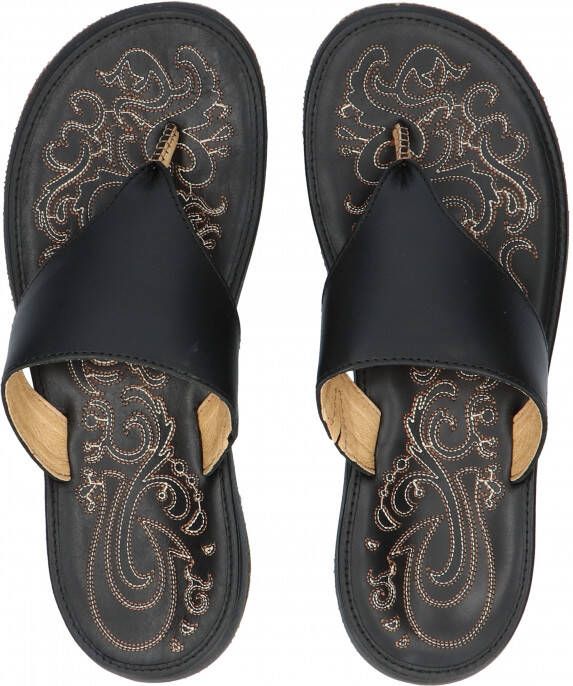 Olukai Paniolo Lipi 20467 4040 Black Slippers