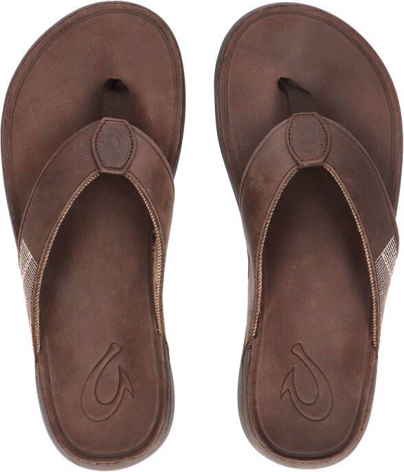 Olukai Tuahine Dark Wood Slippers