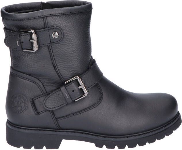 Panama Jack Felina Igloo Nappa Grass Black Biker boots