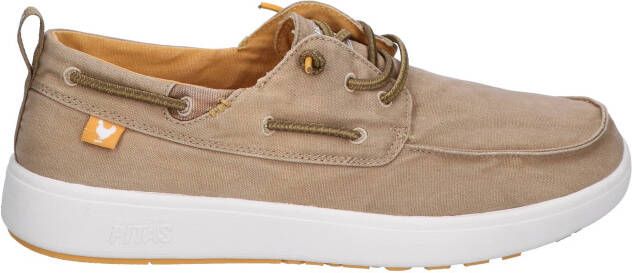 Pitas Maui H-Grip Boat Shoes Beige