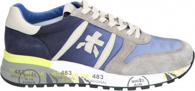 Premiata Grijze Lander Sneakers met Gekleurde Zool Multicolor Heren - Foto 16