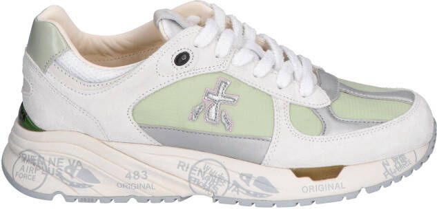 Premiata Mase Women White Green Lage sneakers