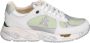 Premiata Witte Mased Lage Sneakers Beige Dames - Thumbnail 2