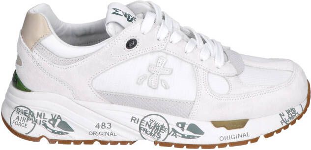 PREMIATA Lage Sneakers Dames Mase-d Maat: 40 Materiaal: Suède Kleur: Wit - Foto 16