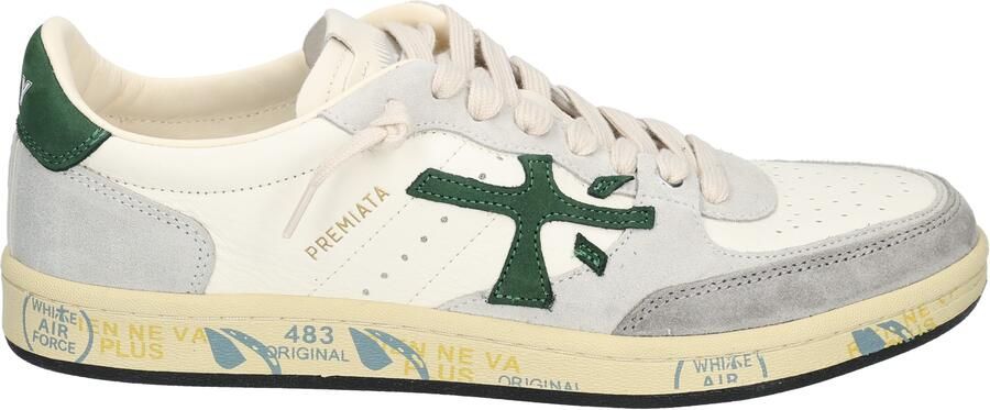 Premiata Leren Logo Sneakers Aangepaste Zool Vetersluiting - Foto 3