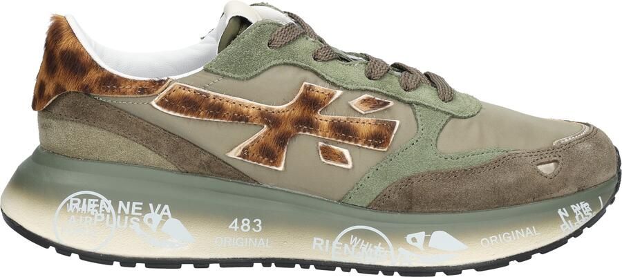 PREMIATA Lage Sneakers Dames Lauryn Maat: 38 Materiaal: Suède Kleur: Groen - Foto 6