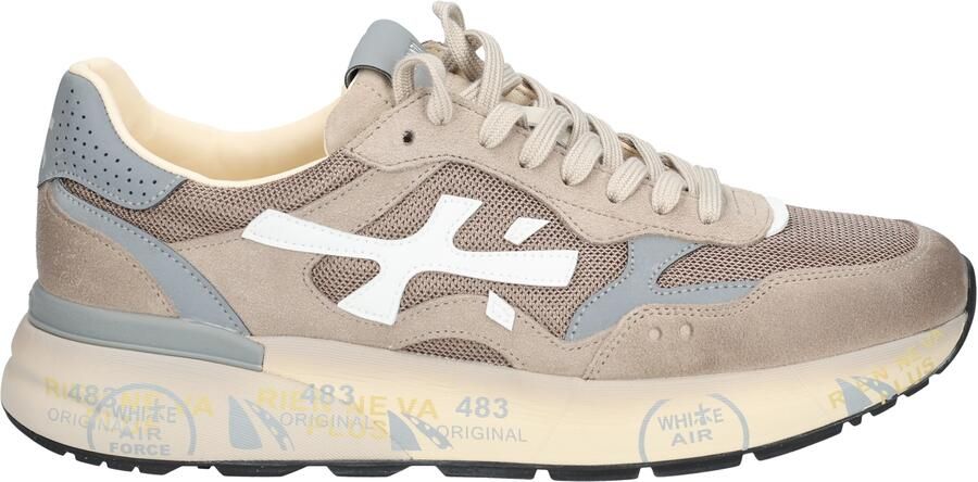 PREMIATA Lage Sneakers Heren Mick Maat: 39 Materiaal: Suède Kleur: Beige - Foto 5