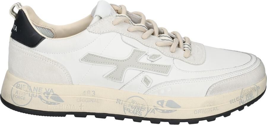 Premiata Vintage Witte Sneakers met Zwarte Patch - Foto 4