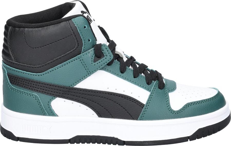 Puma Rebound Slam Mid Junior Green White