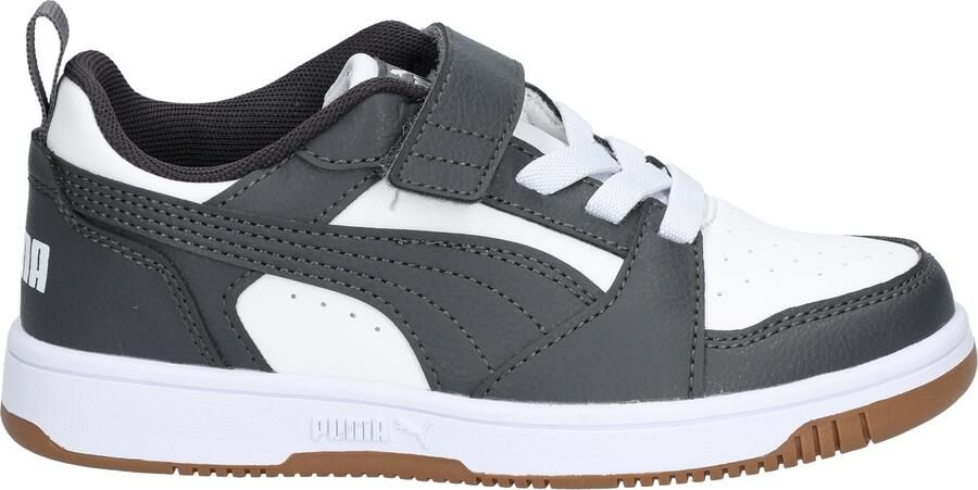 Puma Rebound V6 Low Basket Velcro 27 White Dusky